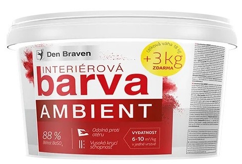 Interiérová barva AMBIENT 15kg+3kg zdar.