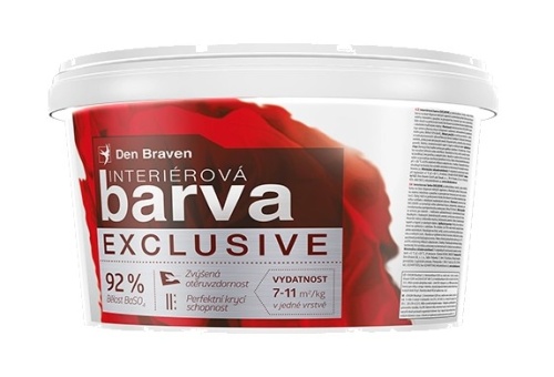 Interiérová barva bílá 15 kg EXCLUSIVE